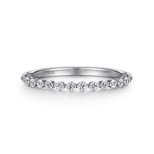Platinum Single Prong Diamond Anniversary Band — Gabriel & Co. AN15746PT4JJ