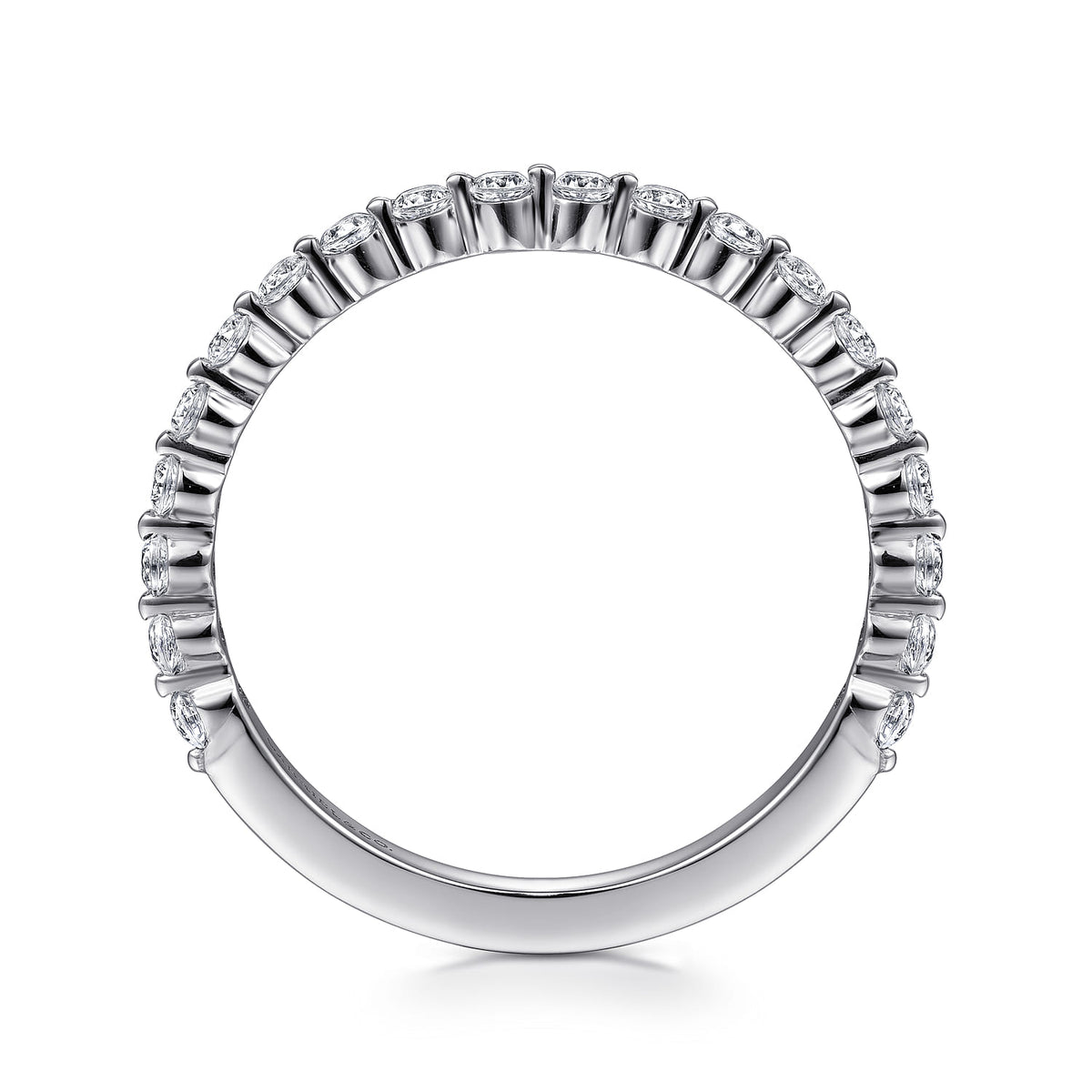 Platinum Single Prong Diamond Anniversary Band — Gabriel & Co. AN15746PT4JJ