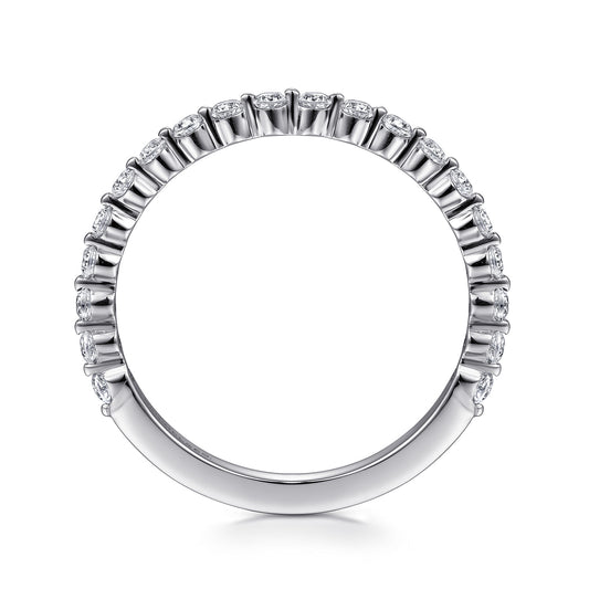 Platinum Single Prong Diamond Anniversary Band — Gabriel & Co. AN15746PT4JJ