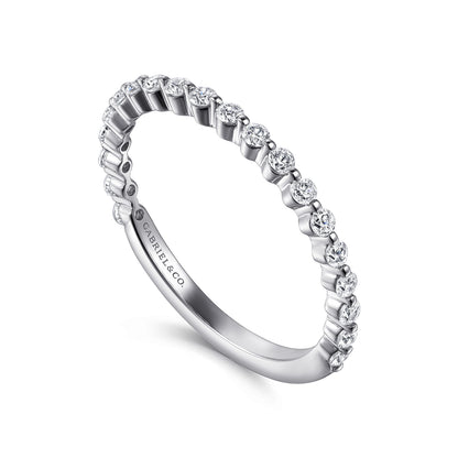 Platinum Single Prong Diamond Anniversary Band — Gabriel & Co. AN15746PT4JJ