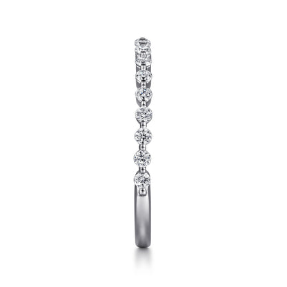 Platinum Single Prong Diamond Anniversary Band — Gabriel & Co. AN15746PT4JJ