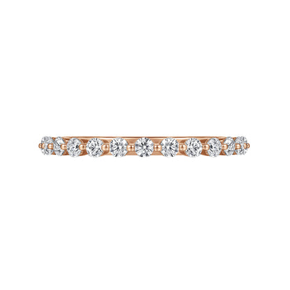 14K Rose Gold Single Prong Diamond Anniversary Band — Gabriel & Co. AN15747K44JJ