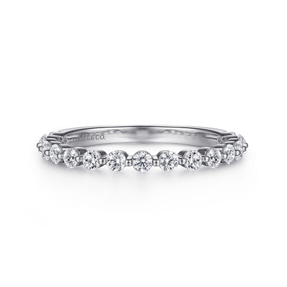 Platinum Single Prong Diamond Anniversary Band — Gabriel & Co. AN15747PT4JJ