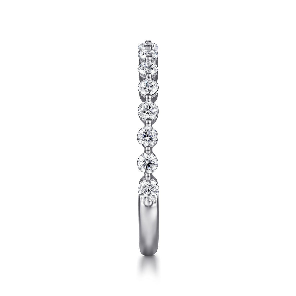 Platinum Single Prong Diamond Anniversary Band — Gabriel & Co. AN15747PT4JJ