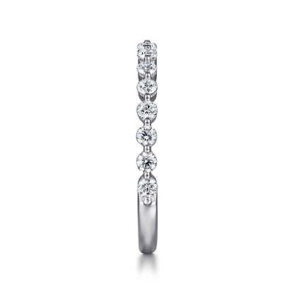 Platinum Single Prong Diamond Anniversary Band — Gabriel & Co. AN15747PT4JJ