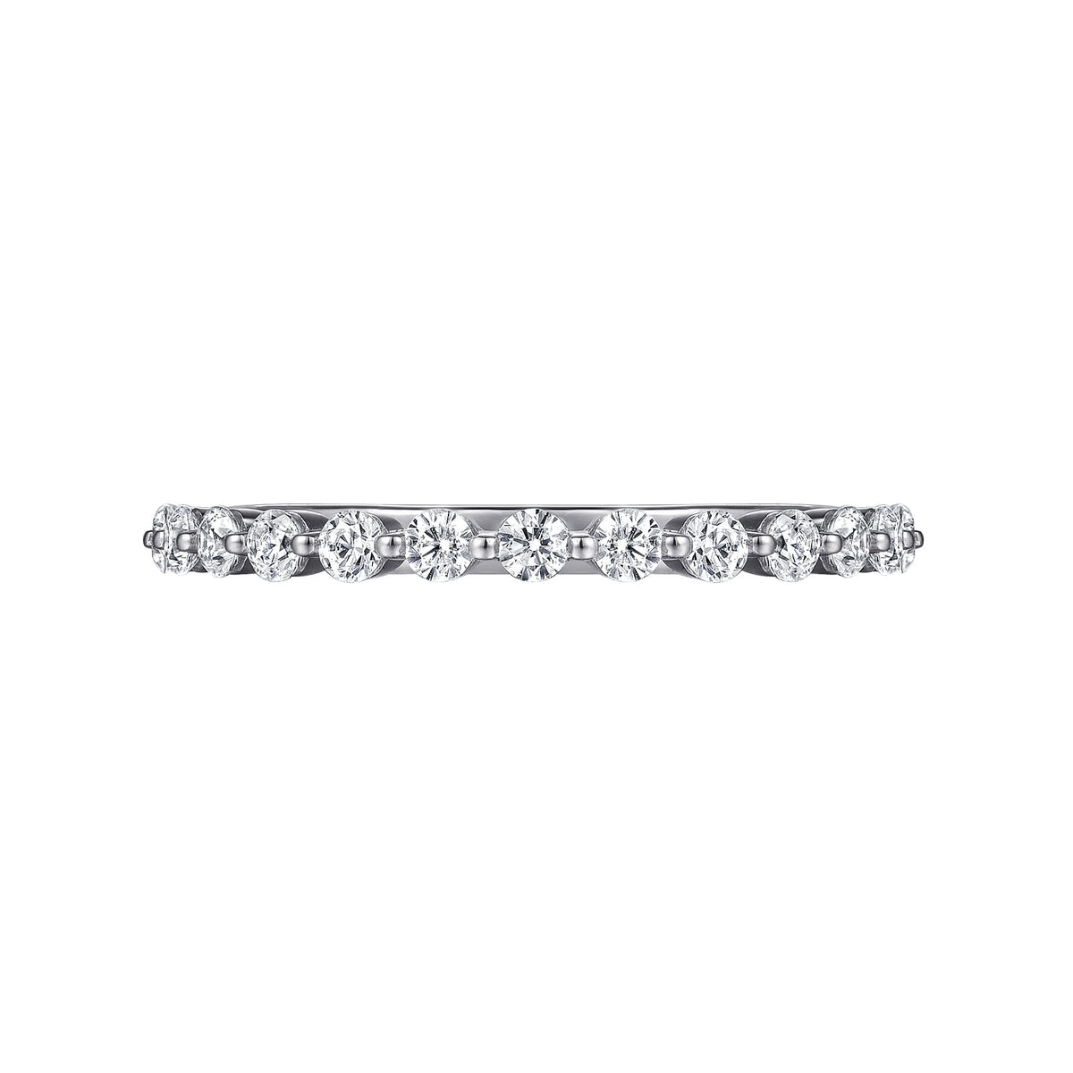 Platinum Single Prong Diamond Anniversary Band — Gabriel & Co. AN15747PT4JJ