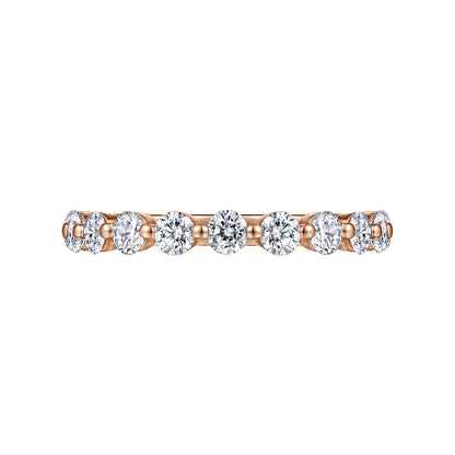 14K Rose Gold Single Prong Diamond Anniversary Band — Gabriel & Co. AN15748K44JJ