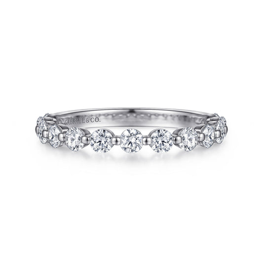 Platinum Single Prong Diamond Anniversary Band — Gabriel & Co. AN15748PT4JJ