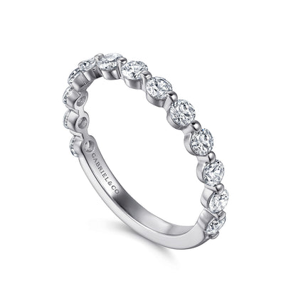 Platinum Single Prong Diamond Anniversary Band — Gabriel & Co. AN15748PT4JJ