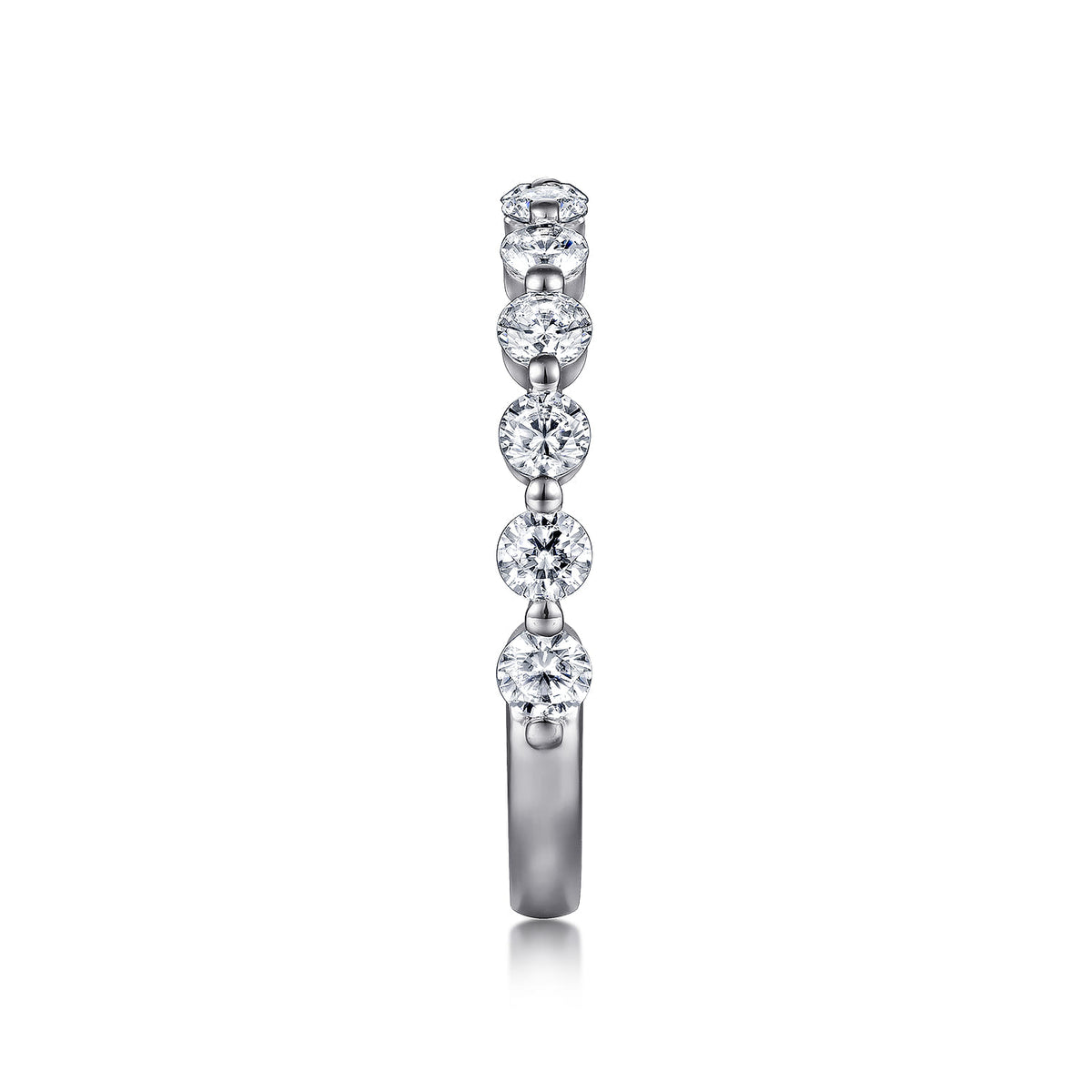 Platinum Single Prong Diamond Anniversary Band — Gabriel & Co. AN15748PT4JJ