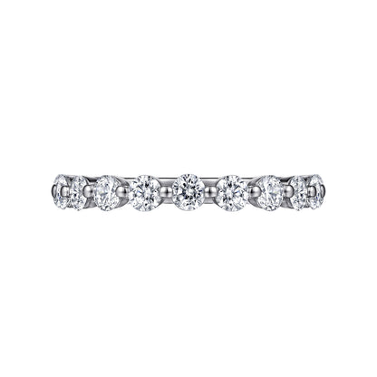 Platinum Single Prong Diamond Anniversary Band — Gabriel & Co. AN15748PT4JJ