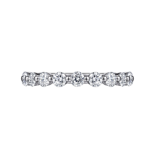 Platinum Single Prong Diamond Anniversary Band — Gabriel & Co. AN15748PT4JJ