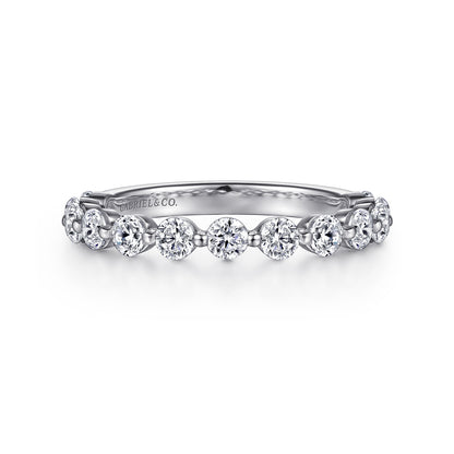 Platinum Single Prong Diamond Anniversary Band — Gabriel & Co. AN15749PT4JJ