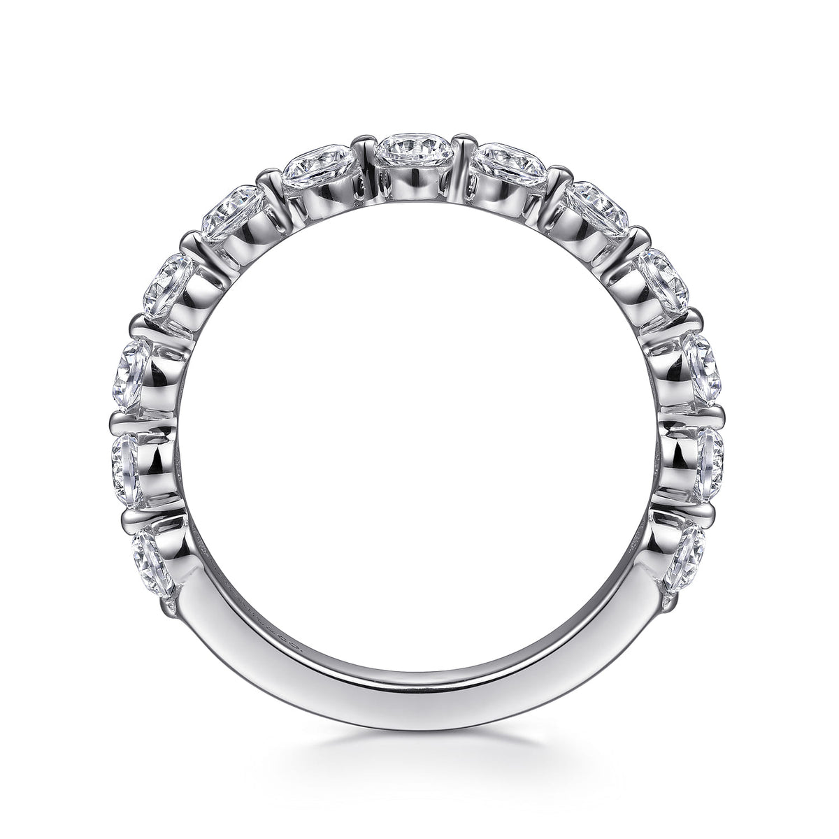 Platinum Single Prong Diamond Anniversary Band — Gabriel & Co. AN15749PT4JJ