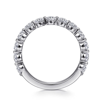 Platinum Single Prong Diamond Anniversary Band — Gabriel & Co. AN15749PT4JJ