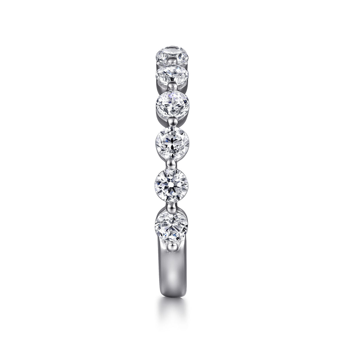 Platinum Single Prong Diamond Anniversary Band — Gabriel & Co. AN15749PT4JJ
