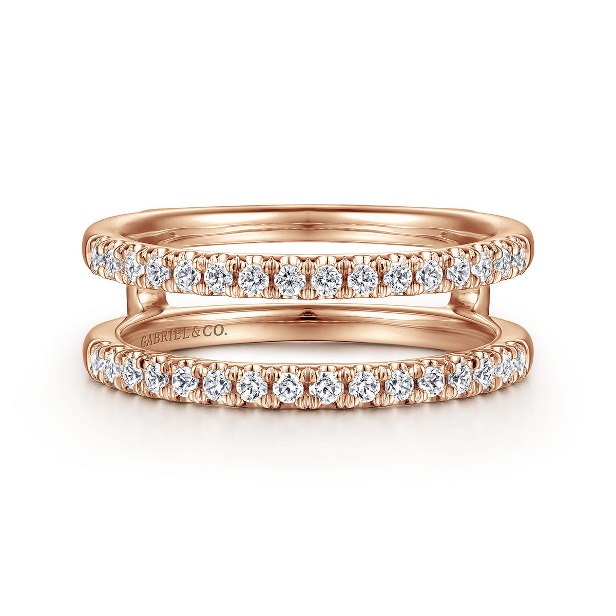 14K Rose Gold Diamond Ring Enhancer — Gabriel & Co. AN15821M-K44JJ