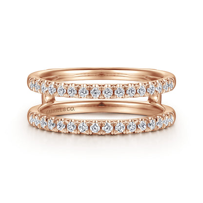 14K Rose Gold Diamond Ring Enhancer — Gabriel & Co. AN15821M-K44JJ