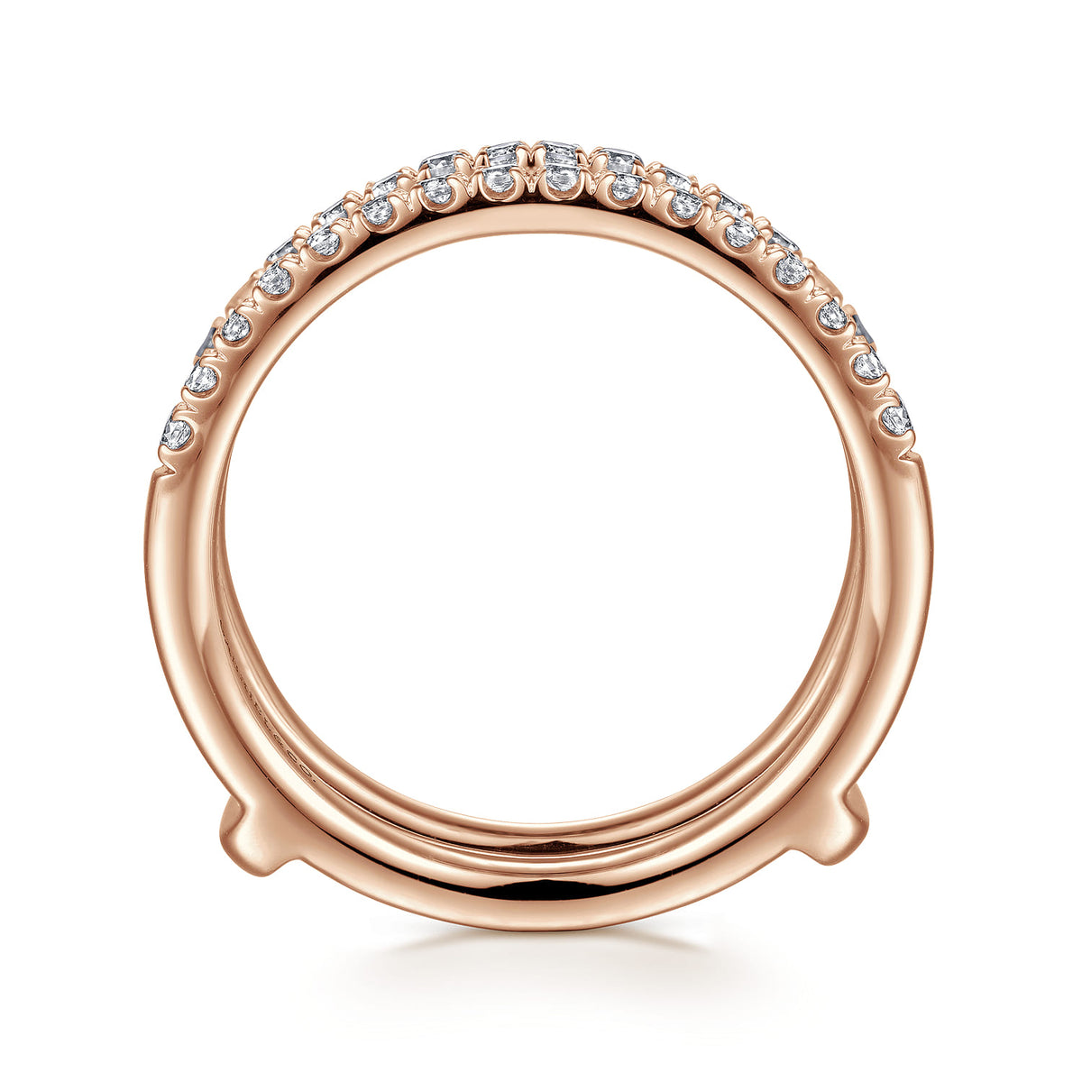 14K Rose Gold Diamond Ring Enhancer — Gabriel & Co. AN15821M-K44JJ
