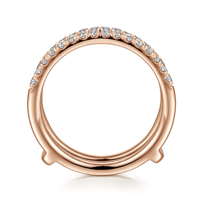 14K Rose Gold Diamond Ring Enhancer — Gabriel & Co. AN15821M-K44JJ