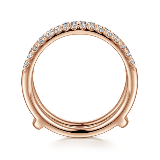 14K Rose Gold Diamond Ring Enhancer — Gabriel & Co. AN15821M-K44JJ