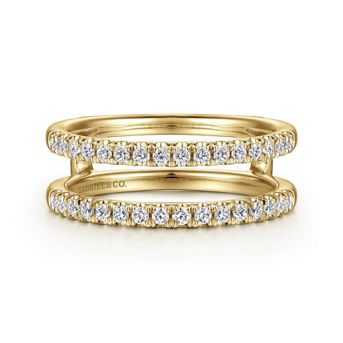 14K Yellow Gold Diamond Ring Enhancer — Gabriel & Co. AN15821M-Y44JJ