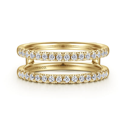 14K Yellow Gold Diamond Ring Enhancer — Gabriel & Co. AN15821M-Y44JJ