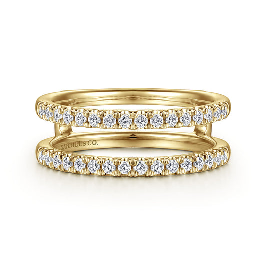 14K Yellow Gold Diamond Ring Enhancer — Gabriel & Co. AN15821M-Y44JJ