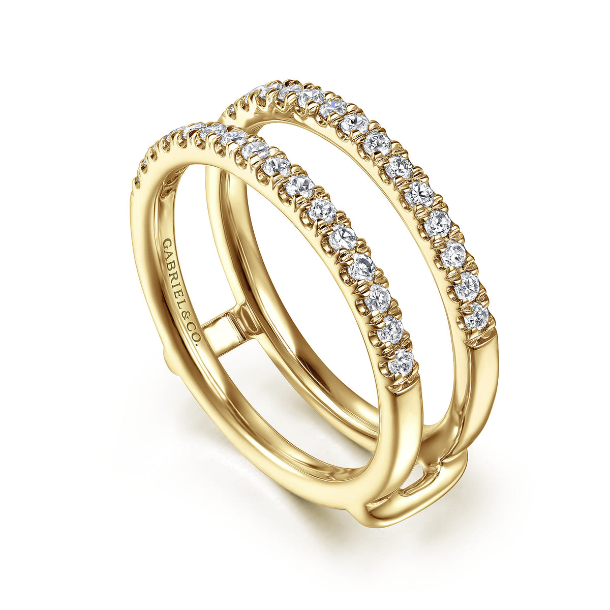 14K Yellow Gold Diamond Ring Enhancer — Gabriel & Co. AN15821M-Y44JJ