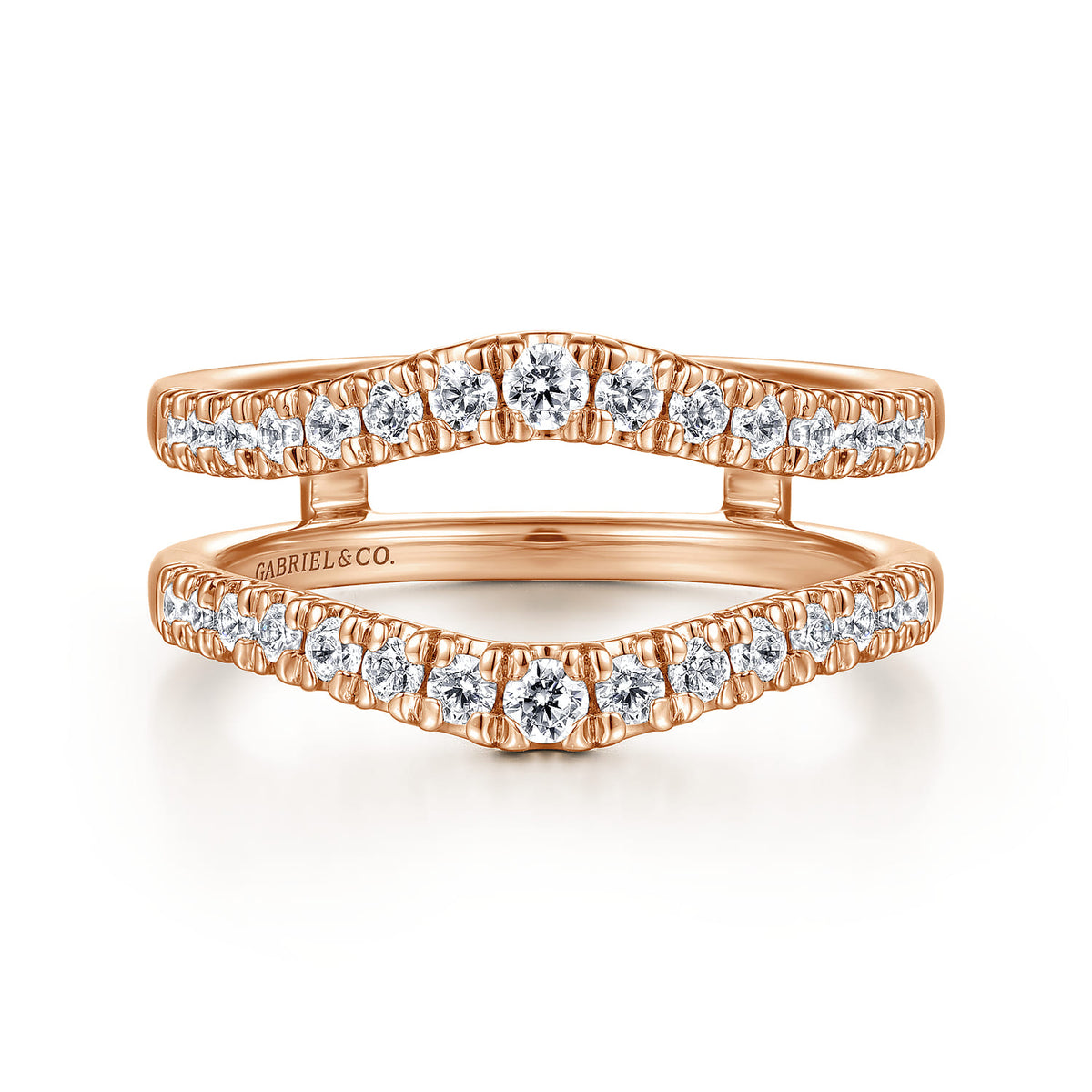 14K Rose Gold Diamond Ring Enhancer — Gabriel & Co. AN15823M-K44JJ