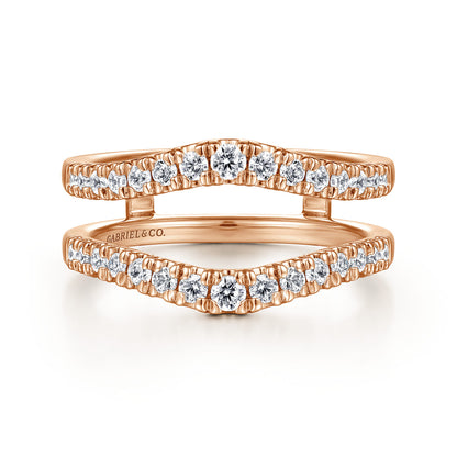 14K Rose Gold Diamond Ring Enhancer — Gabriel & Co. AN15823M-K44JJ