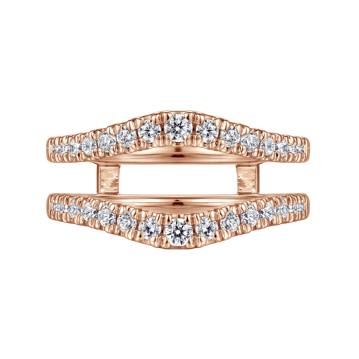 14K Rose Gold Diamond Ring Enhancer — Gabriel & Co. AN15823M-K44JJ