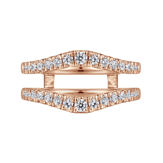 14K Rose Gold Diamond Ring Enhancer — Gabriel & Co. AN15823M-K44JJ