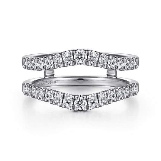 14K White Gold Diamond Ring Enhancer — Gabriel & Co. AN15823M-W44JJ
