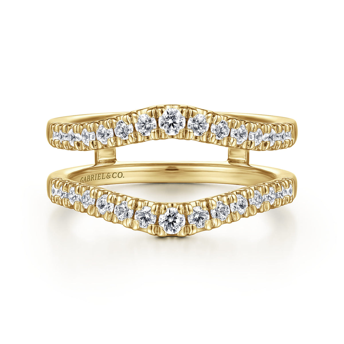 14K Yellow Gold Diamond Ring Enhancer — Gabriel & Co. AN15823M-Y44JJ