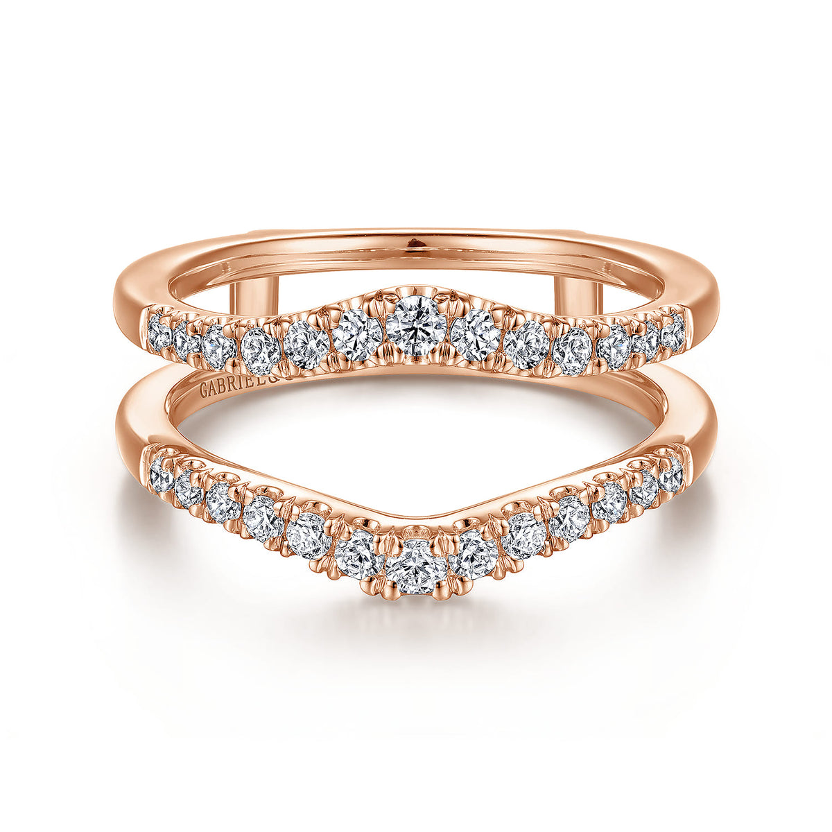 14K Rose Gold Diamond Ring Enhancer — Gabriel & Co. AN15824M-K44JJ