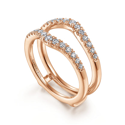 14K Rose Gold Diamond Ring Enhancer — Gabriel & Co. AN15824M-K44JJ