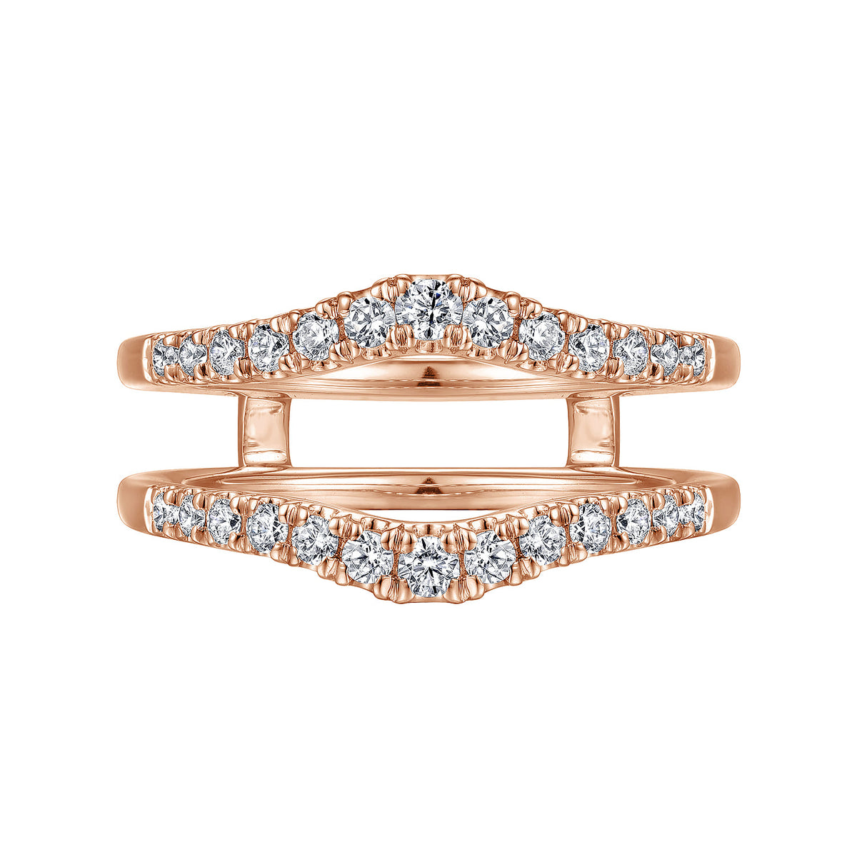 14K Rose Gold Diamond Ring Enhancer — Gabriel & Co. AN15824M-K44JJ