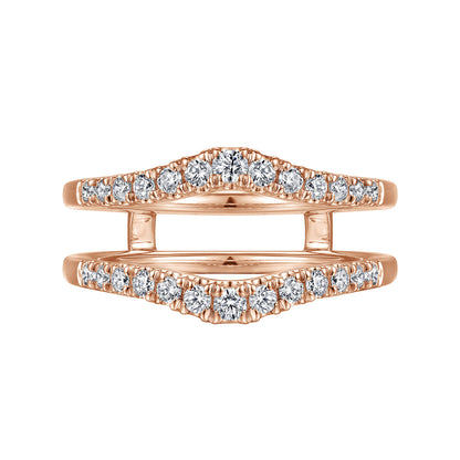 14K Rose Gold Diamond Ring Enhancer — Gabriel & Co. AN15824M-K44JJ