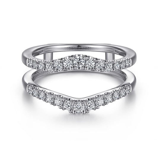 14K White Gold Diamond Ring Enhancer — Gabriel & Co. AN15824M-W44JJ