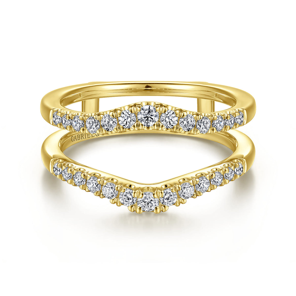 14K Yellow Gold Diamond Ring Enhancer — Gabriel & Co. AN15824M-Y44JJ
