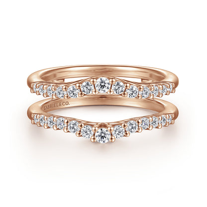 14K Rose Gold Diamond Ring Enhancer — Gabriel & Co. AN15825M-K44JJ