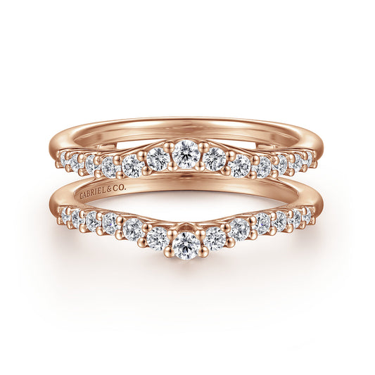 14K Rose Gold Diamond Ring Enhancer — Gabriel & Co. AN15825M-K44JJ