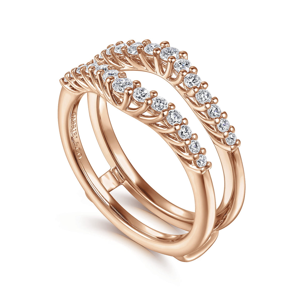 14K Rose Gold Diamond Ring Enhancer — Gabriel & Co. AN15825M-K44JJ