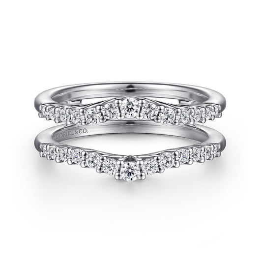 14K White Gold Diamond Ring Enhancer — Gabriel & Co. AN15825M-W44JJ