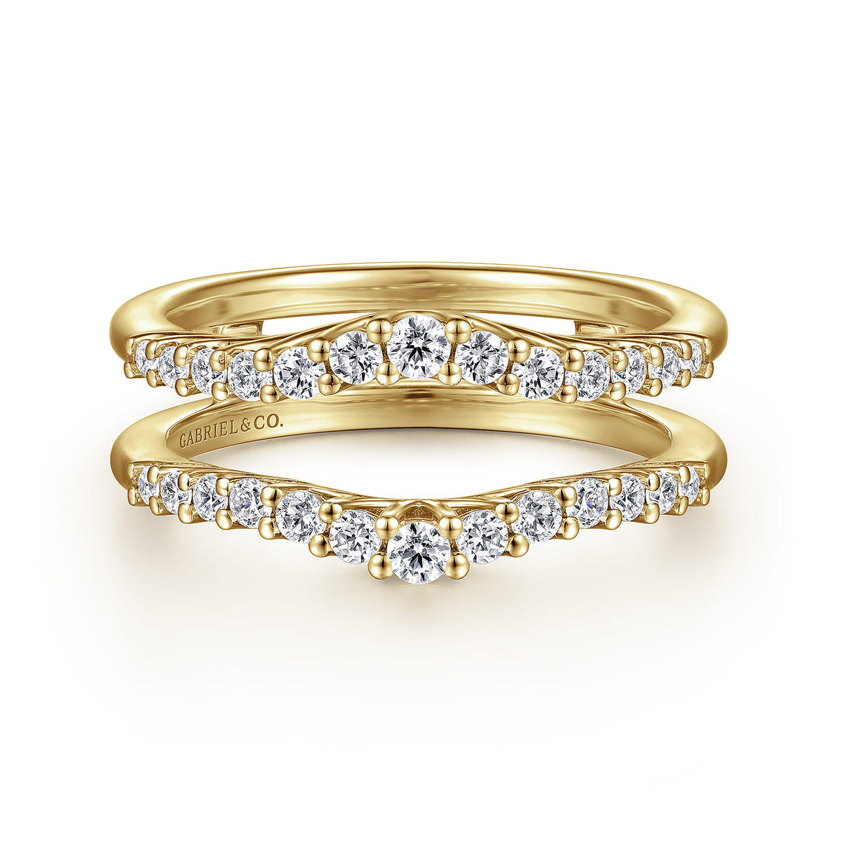 14K Yellow Gold Diamond Ring Enhancer — Gabriel & Co. AN15825M-Y44JJ
