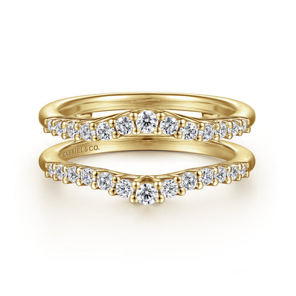 14K Yellow Gold Diamond Ring Enhancer — Gabriel & Co. AN15825M-Y44JJ
