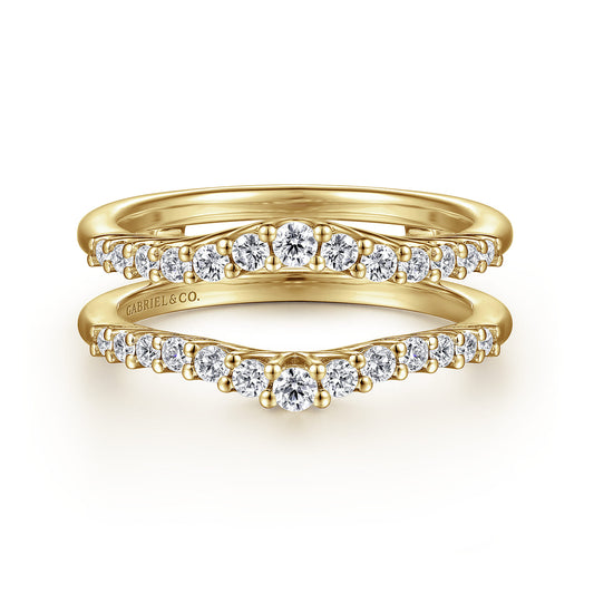14K Yellow Gold Diamond Ring Enhancer — Gabriel & Co. AN15825M-Y44JJ