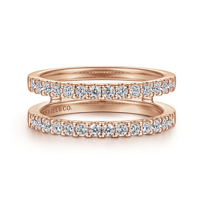 14K Rose Gold Diamond Ring Enhancer — Gabriel & Co. AN15829M-K44JJ