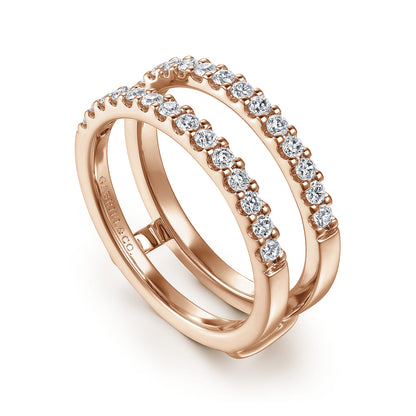 14K Rose Gold Diamond Ring Enhancer — Gabriel & Co. AN15829M-K44JJ